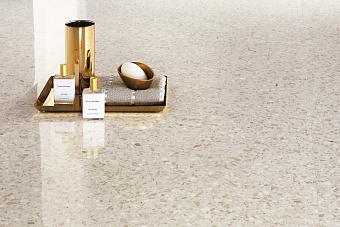Неполированный керамогранит Atlas Concord Италия MARVEL GEMS ATW5 Terrazzo Cream 60х60см 1,08кв.м.