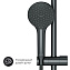 Набор смесителей AM-PM X-Joy F42885A24 чёрный