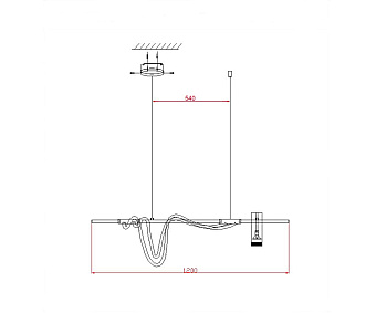 Светильник подвесной KINK Light Кайли 08039-120A,19 50Вт LED