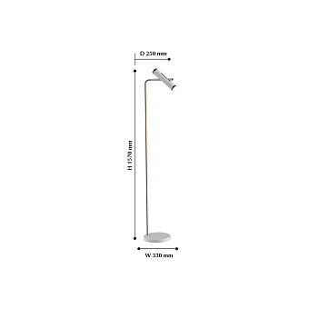 Торшер для чтения Favourite Duplex 2325-2F 6Вт LED