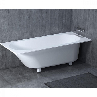 Ванна каменная SALINI ORNELLA 102422M S-Stone матовая 180х80см встраиваемая