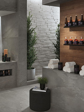 Керамическая мозаика Atlas Concord Италия Klif AN7K White Brick 3D 28х55см 0,62кв.м.