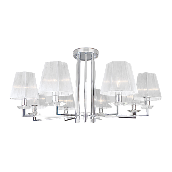 Люстра потолочная Eurosvet Alegria 60125/8 хром Smart 40Вт 8 лампочек E14