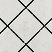 Декор FAP CERAMICHE Roma Diamond fNK4 Incroci Carrara Nero Reale InsFnk 60х60см 0,36кв.м.