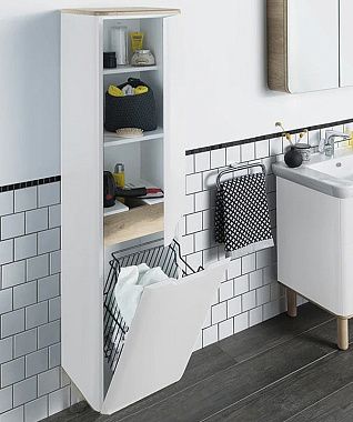 Пенал подвесной VITRA Sento 60842 35х40х158см матовый белый