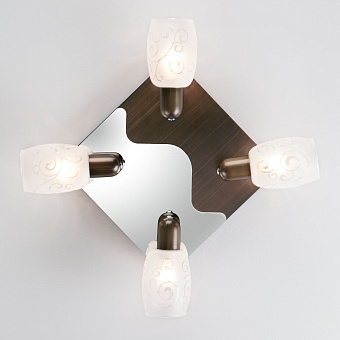 Спот Eurosvet Andre 60301/4 хром/венге 40Вт 4 лампы E14