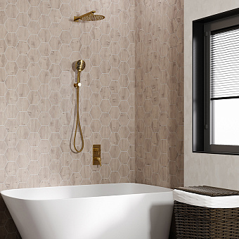 Душевая система WASSERKRAFT Sauer А71207 золото