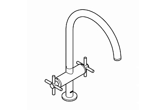 Смеситель для кухни GROHE Atrio New 30362000 высокий излив хром