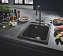 Мойка кухонная GROHE K700 31650AP0 40х50см чёрный матовый