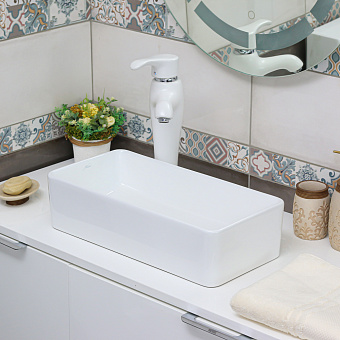 Раковина накладная MELANA 320320-805 46х23см
