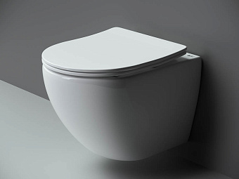 Унитаз подвесной Ceramica Nova METROPOL CN4002 безободковый с микролифтом