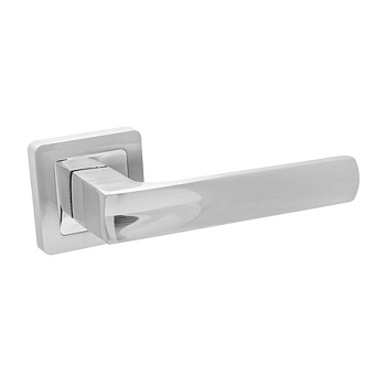 Дверная ручка нажимная Code Deco H-22110-A-CRM матовый хром
