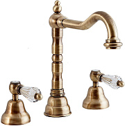 Смеситель для раковины CAPRIGO ADRIA-SWAROVSKI 01-021-vot бронза