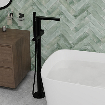 Смеситель для ванны WASSERKRAFT Fulda 5200 5221 чёрный