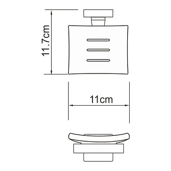 Мыльница WASSERKRAFT Dill K-3900 K-3929 хром