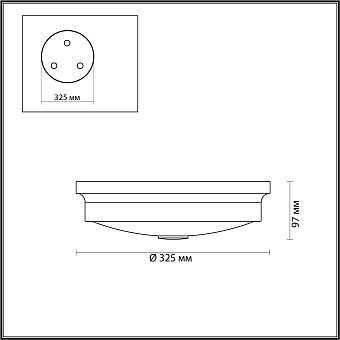 Светильник настенно-потолочный Odeon WALLI 4825/3C 120Вт E14