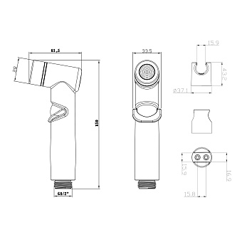 Гигиенический душ LEMARK LM8088C хром