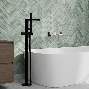 Смеситель для ванны WASSERKRAFT Fulda 5200 5221 чёрный