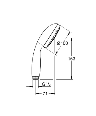 Ручной душ GROHE Tempesta New 28578002 хром