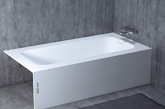Ванна каменная SALINI ORLANDO 102014M S-Sense глянцевая 190х100см встраиваемая