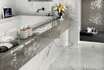 Керамическая мозаика Atlas Concord Италия Brick Atelier ASCR Marvel Silver Dream Mosaic 30,5х30,5см 0,558кв.м.