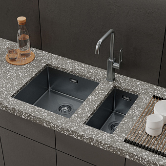 Мойка кухонная IDDIS Edifice EDI21G0i77 21х44см графитовый