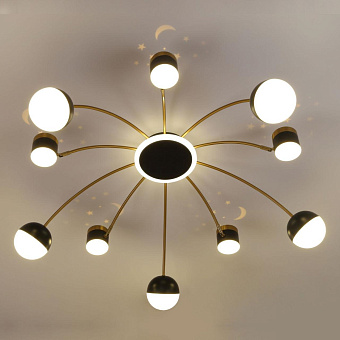 Люстра потолочная F-Promo Canvas 3096-10P 76,5Вт 16 лампочек LED