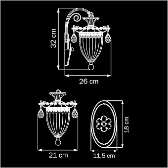 Бра Lightstar Schon 790611 60Вт E14