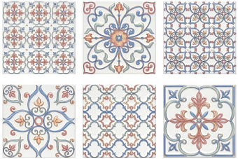 Настенная плитка KERAMA MARAZZI Суррей 5227 голубой 20х20см 1,76кв.м. глянцевая