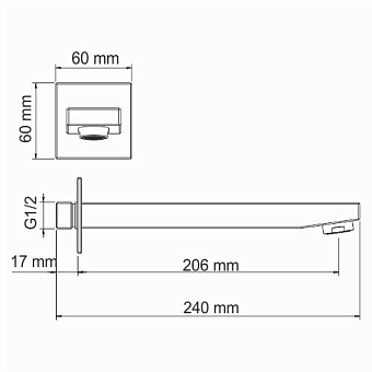 Излив WASSERKRAFT A107