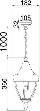 Светильник архитектурный Maytoni Rivoli O027PL-01B 60Вт IP20 E27 чёрный