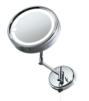 Косметическое зеркало Gedy Laurent 2105(13) 19х19см хром с подсветкой