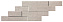 Керамическая мозаика Atlas Concord Италия Mark AM2S Pearl Brick 3D 59х29см 0,684кв.м.