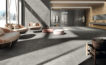 Неполированный керамогранит Atlas Concord Италия Dolmen Pro APP5 Grigio 37,5х75см 1,125кв.м.