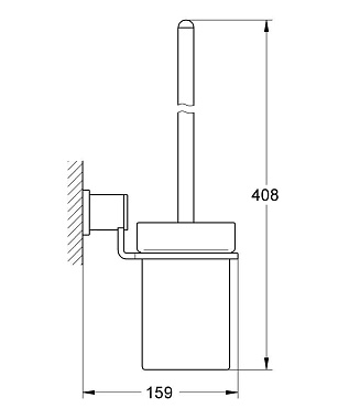 Ёршик GROHE Allure 40340000 хром