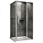 Угловое ограждение Abber Sonnenstrand AG04140S-S90 195х90см стекло прозрачное