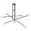 Люстра потолочная Delight Collection Bistro Globe 9389P/6 black/gold 240Вт 6 лампочек G9