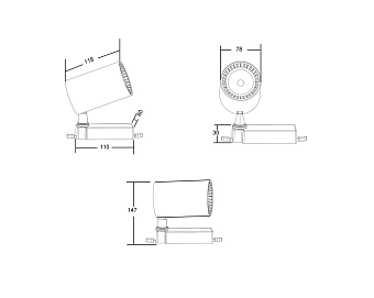 Трековый светильник Maytoni Vuoro TR029-3-10W3K-W-B 10Вт LED чёрный для трёхфазного трека