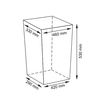 Корзина для белья WASSERKRAFT AMMER WB-370-L плетёная 77л