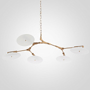 Люстра потолочная ImperiumLOFT White Disc 75399-22 30Вт 5 лампочек G9