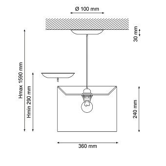 Люстра подвесная Lucia Tucci LOTTE 210.1 60Вт 1 лампочек E27
