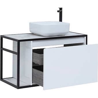 Тумба под раковину подвесная AQUANET Nova Lite Loft 261651 44х90х51,8см