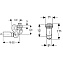 Сифон горизонтальный для писсуара GEBERIT 152.942.11.1