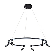 Люстра подвесная Arte Lamp RING A2186SP-1BK 75Вт 1 лампочек LED