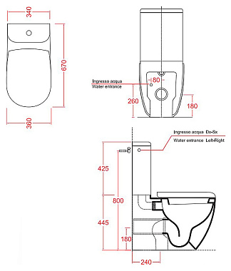 Сливной бачок ArtCeram File 2.0 FLC001 44 00