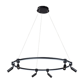 Люстра подвесная Arte Lamp RING A2186SP-1BK 75Вт 1 лампочек LED