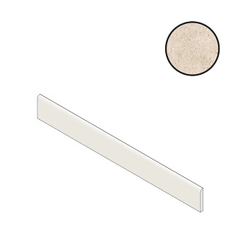 Бордюр Atlas Concord Италия Boost Stone A7ND Ivory Battiscopa 7,2х60см 0,432кв.м.