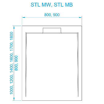 Душевой поддон RGW STL 52211088-15 MW 80х80см