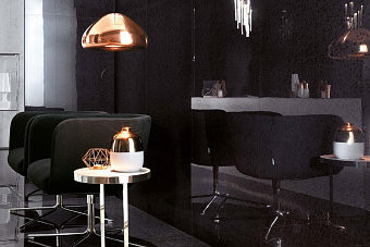 Неполированный керамогранит Atlas Concord Италия MARVEL GEMS ATW7 Terrazzo Black 60х60см 1,08кв.м.