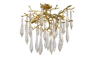 Люстра подвесная CRYSTAL LUX REINA REINA PL5 D600 GOLD PEARL 300Вт 5 лампочек E14